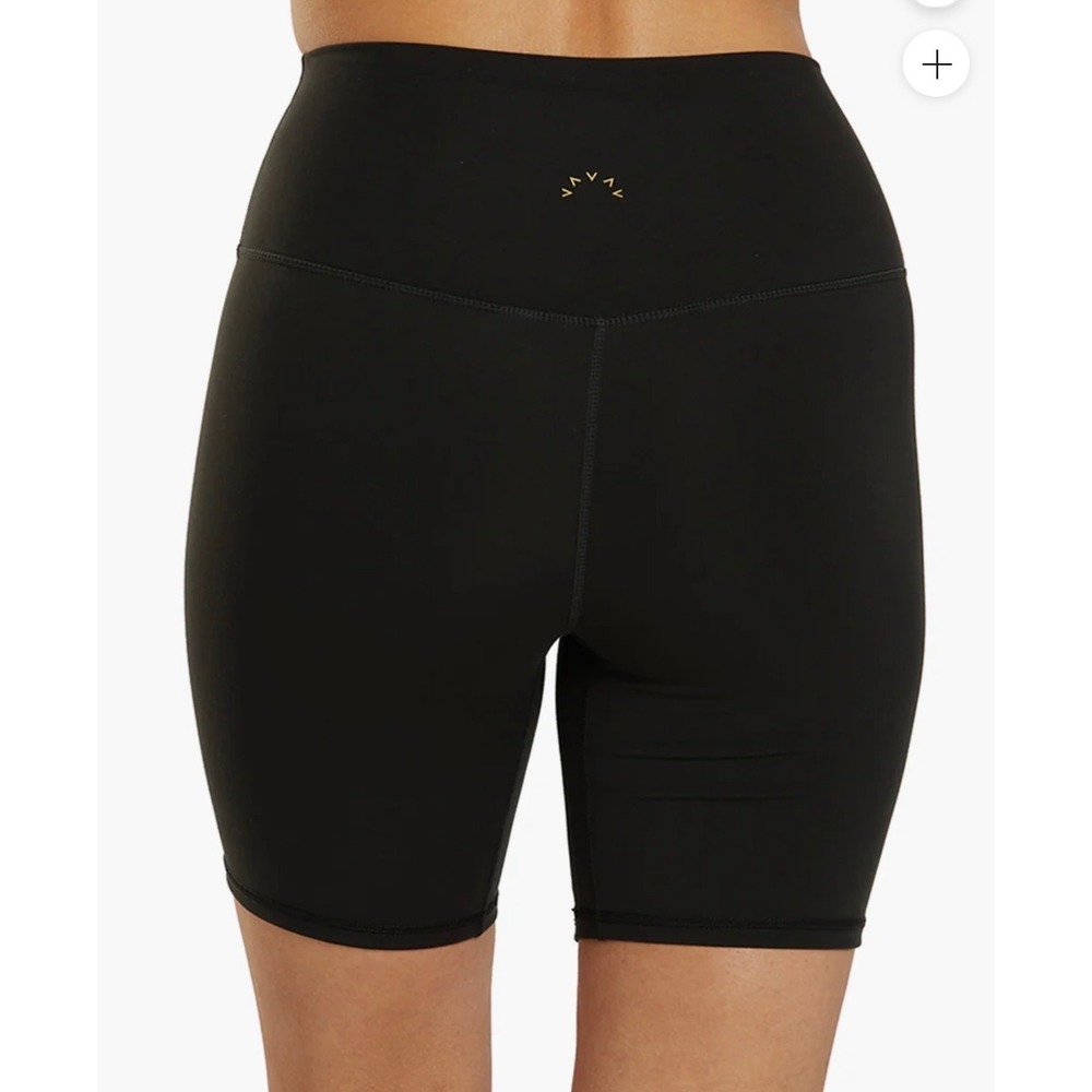 Varley FreeSoft High Rise Bike Short 7 Black Athletic Yoga Shorts Womens Medium